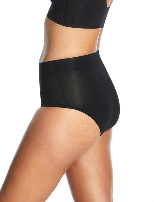 Ambra Thinvisible Waisted Brief, Black product photo View 02 L