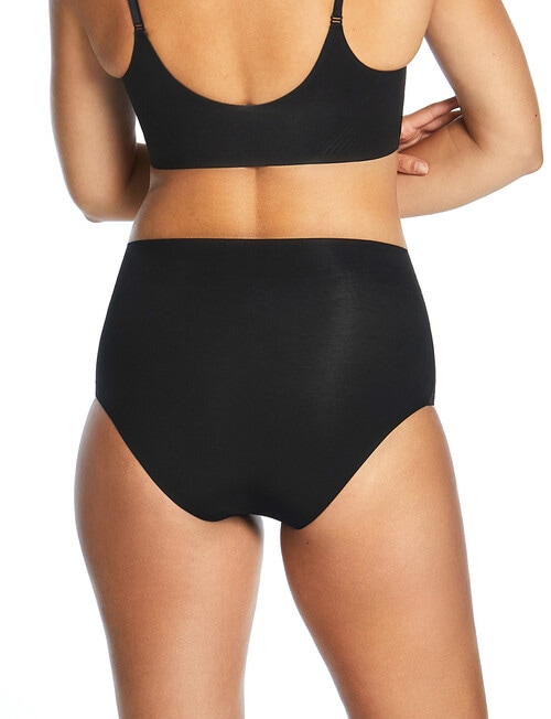 Ambra Thinvisible Waisted Brief, Black product photo View 03 L