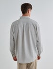 Gasoline Check Long Sleeve Shirt, Bone product photo View 02 S