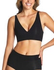 Ambra Thinvisible Longline Moulded Bra, Black product photo