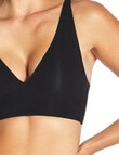 Ambra Thinvisible Longline Moulded Bra, Black product photo View 04 S