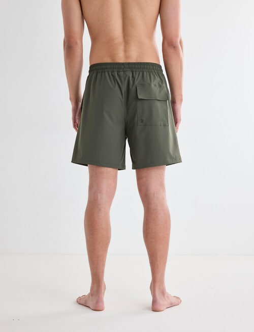 Gasoline Swimshort, Khaki product photo View 02 L