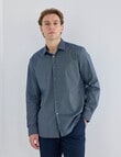 L+L Hexagon Long Sleeve Shirt, Navy product photo