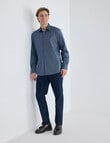 L+L Hexagon Long Sleeve Shirt, Navy product photo View 03 S