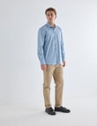 L+L Honeycomb Long Sleeve Shirt, Blue product photo View 03 S