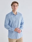 L+L Honeycomb Long Sleeve Shirt, Blue product photo View 04 S