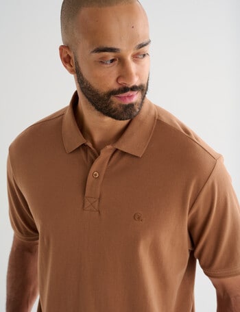 Gasoline Club Pique Polo, Honey product photo
