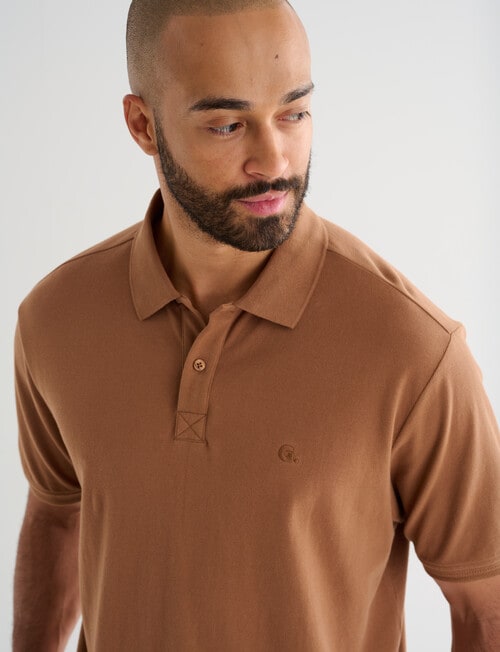 Gasoline Club Pique Polo, Honey product photo