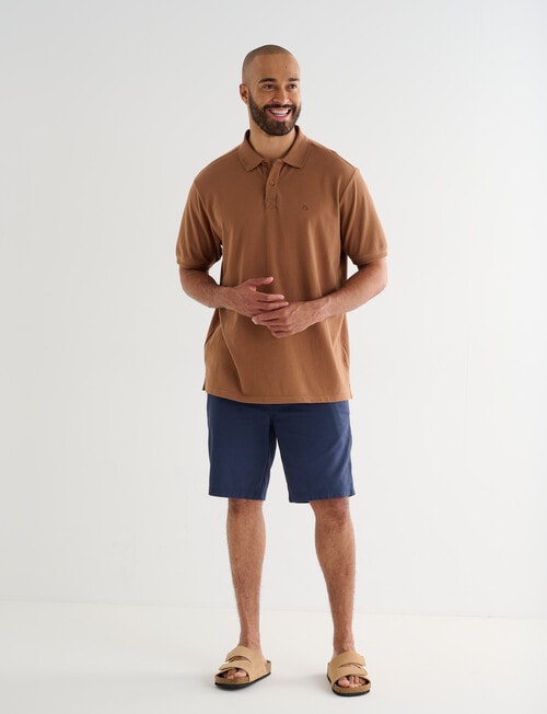 Gasoline Club Pique Polo, Honey product photo View 03 L