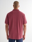Gasoline Club Pique Polo, Berry product photo View 02 S