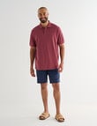 Gasoline Club Pique Polo, Berry product photo View 03 S