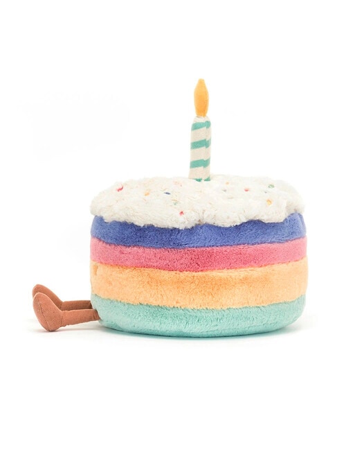 Jellycat Amuseables Rainbow Birthday Cake product photo View 02 L