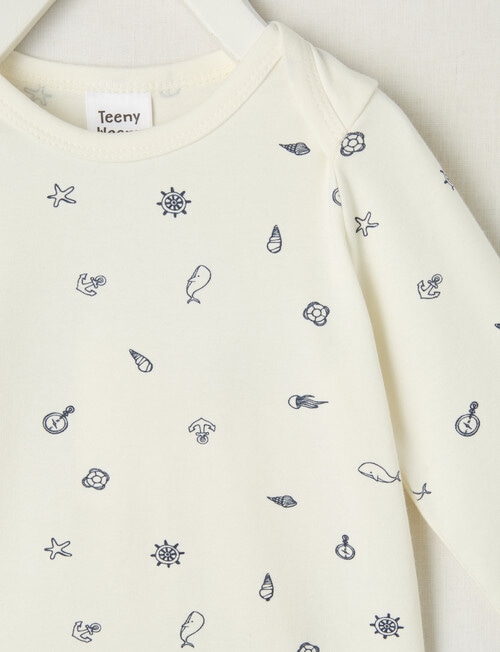 Teeny Weeny Play Time All Over Print Bodysuit, Marine product photo View 02 L