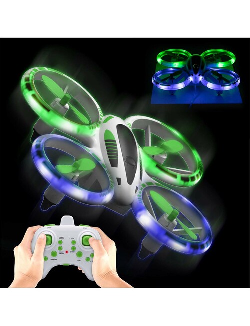 Sharper Image Remote Control Drone Stunt Glow Led 5Inch product photo View 03 L
