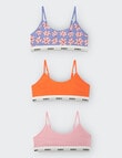 Bonds Hipster Scoop Crop Top, 3-Pack, Framed In Flowers product photo