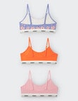 Bonds Hipster Scoop Crop Top, 3-Pack, Framed In Flowers product photo View 02 S