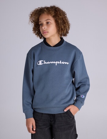 Champion Legacy Puff Short Sleeve Sweat, Steel product photo