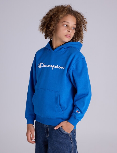 Champion Puff Hoodie, Blue product photo View 02 L