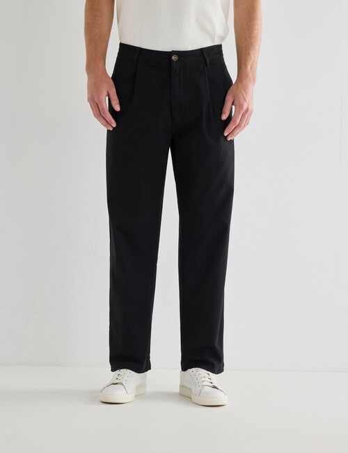 Gasoline Straight Leg Chino Pant, Black product photo