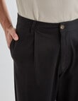 Gasoline Straight Leg Chino Pant, Black product photo View 04 S
