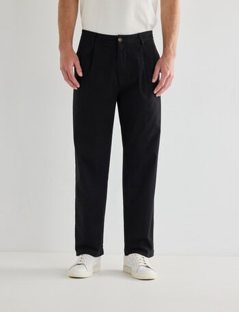 Gasoline Straight Leg Chino Pant, Black product photo