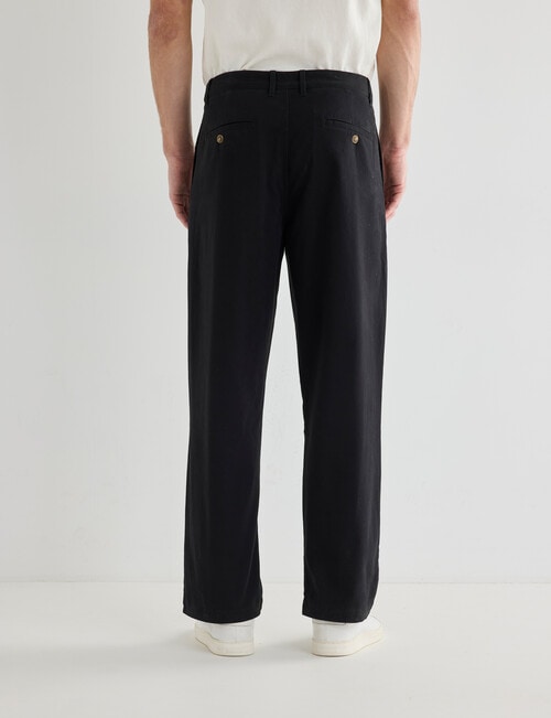 Gasoline Straight Leg Chino Pant, Black product photo View 02 L