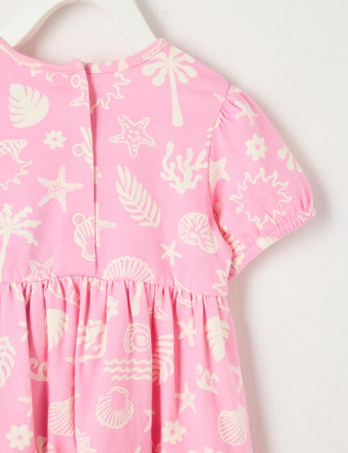 Teeny Weeny Beach Vibes Play Pink Shell Dress, Multi product photo View 03 L