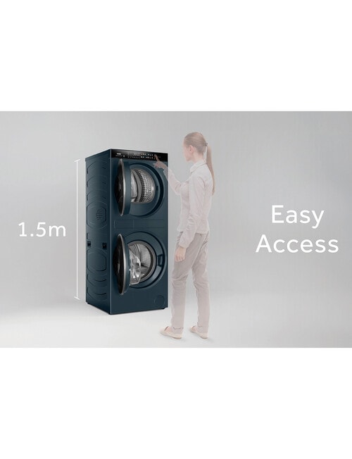 Haier 600 Series 12kg Washer & 9kg Heat Pump Dryer, HLC1290CTB2 product photo View 04 L