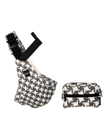Boba Buddy Toddler Hip Carrier Grey Houndstooth product photo