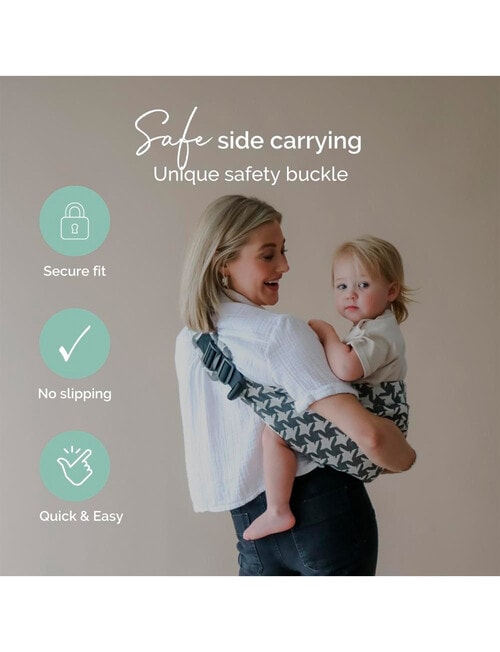 Boba Buddy Toddler Hip Carrier Grey Houndstooth product photo View 07 L