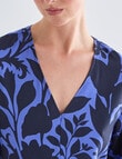 Jigsaw Mbali Trapeze Dress, Blue Print product photo View 04 S