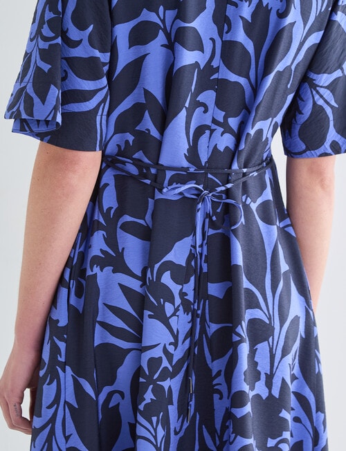 Jigsaw Mbali Trapeze Dress, Blue Print product photo View 06 L
