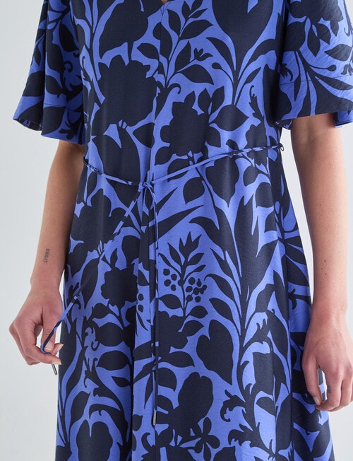 Jigsaw Mbali Trapeze Dress, Blue Print product photo View 08 L