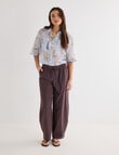 Mineral Cooper Crop Ramie Blouse, Shell Print product photo View 03 S