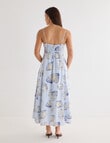 Mineral Nixie Midi Dress, Shell Print product photo View 02 S