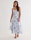 Mineral Nixie Midi Dress, Shell Print product photo View 03 S