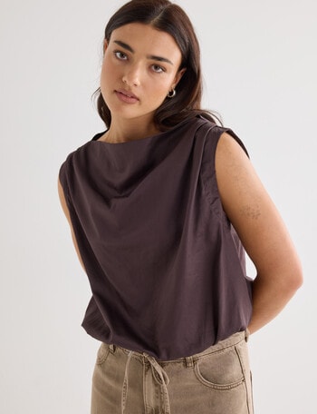 Mineral Orrin Top, Chocolate product photo
