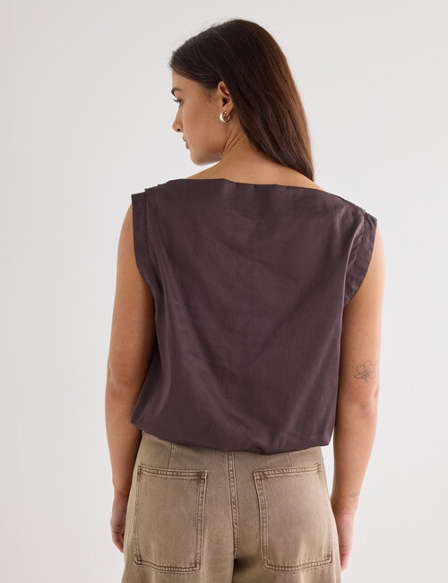 Mineral Orrin Top, Chocolate product photo View 02 L