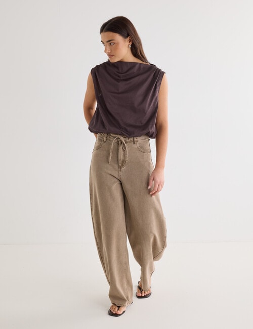 Mineral Orrin Top, Chocolate product photo View 03 L