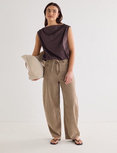 Mineral Orrin Top, Chocolate product photo View 06 L