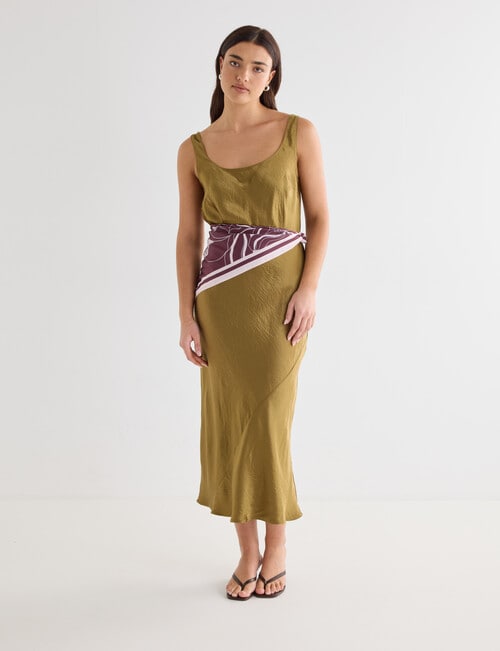 Mineral Isla Tank Dress, Amber Green product photo View 03 L