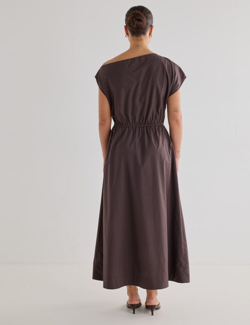 Mineral Sedna Midi Dress, Chocolate product photo View 02 L