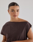 Mineral Sedna Midi Dress, Chocolate product photo View 04 S
