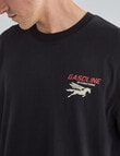 Gasoline Printed Motor Tee, Black product photo View 04 S