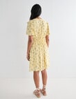 Whistle Ditsy Floral V-Neck Dress, Buttercream product photo View 02 S