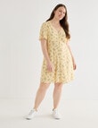 Whistle Ditsy Floral V-Neck Dress, Buttercream product photo View 13 S