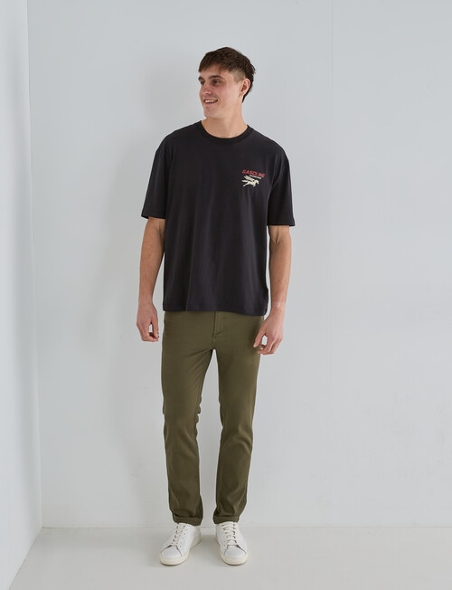 Gasoline Printed Motor Tee, Black product photo View 08 L