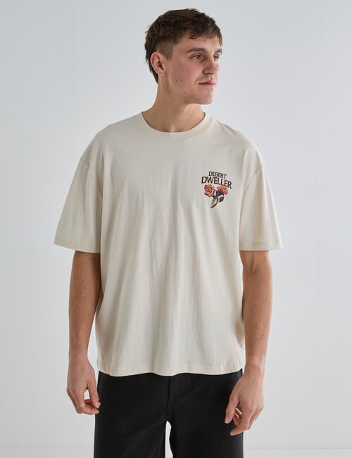 Gasoline Printed Tee, White product photo View 02 L