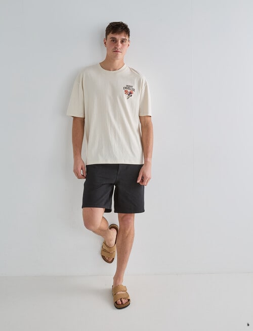 Gasoline Printed Tee, White product photo View 03 L