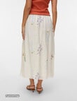 Vero Moda Lina 7/8 Embroidered Skirt, Snow White product photo View 02 S